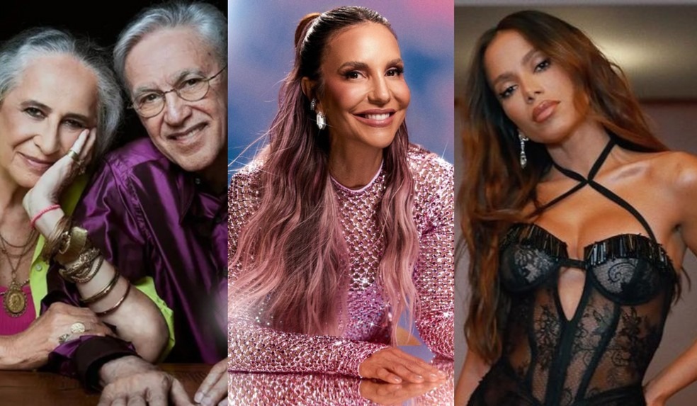 Show da Virada 2024 terá Caetano e Bethânia, Ivete Sangalo, Anitta e mais; veja como assistir
